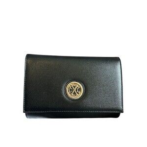 CXL By Christian Lacroix Black Clutch Wallet New Small Bag NWT Pebbled